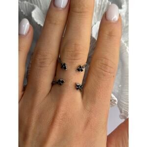 TJC 925 Sterling Silver Spinel Ring Size 10